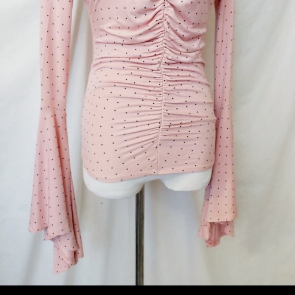 🥳HP🥳Free People Bell Sleeve What a Babe Top - Picture 7 of 9